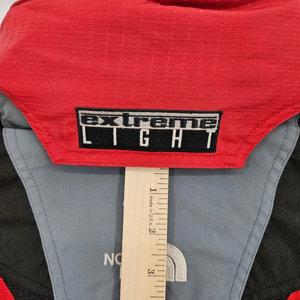 Vintage The North Face Jacket Womens Sz‎ 12 Extreme Light Full Zip Hooded Red